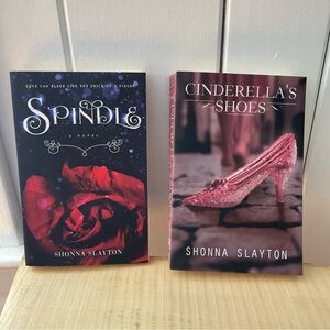 JUST IN Fairytale Twist Bundle Set of 2 Slayton Books Spindle Cinderella's Shoes